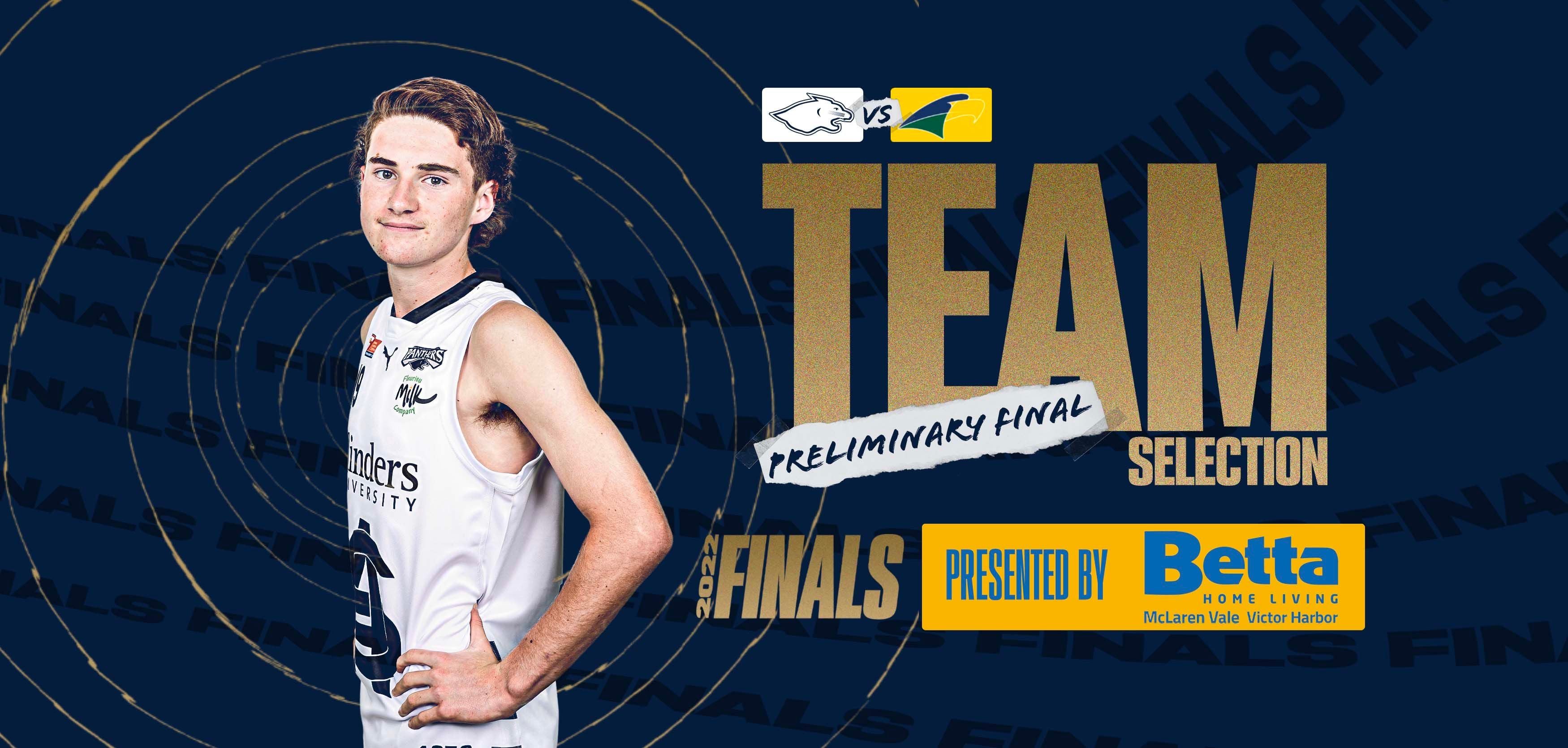 BETTA Teams Selection: Under-16 Preliminary Final BETTA Teams Selection: Under-16 Preliminary Final